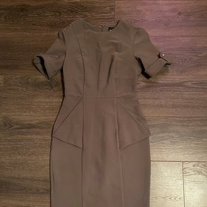 ASOS midi dress in olive green